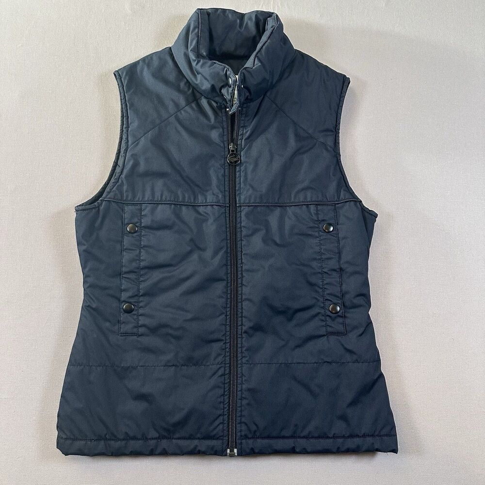 Women Lacoste Size 36 Insulated Black Puffer Vest Quilted Small